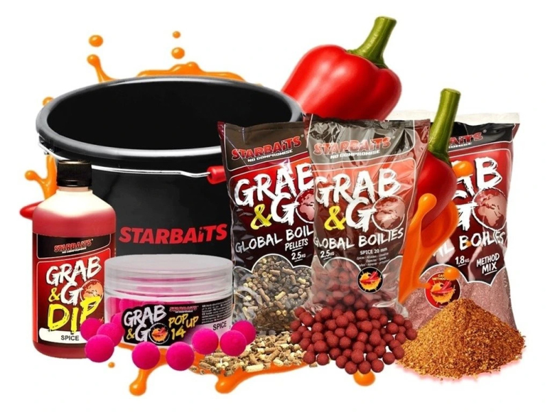 Akční Set Starbaits Kbelík Grab & Go Global Spice