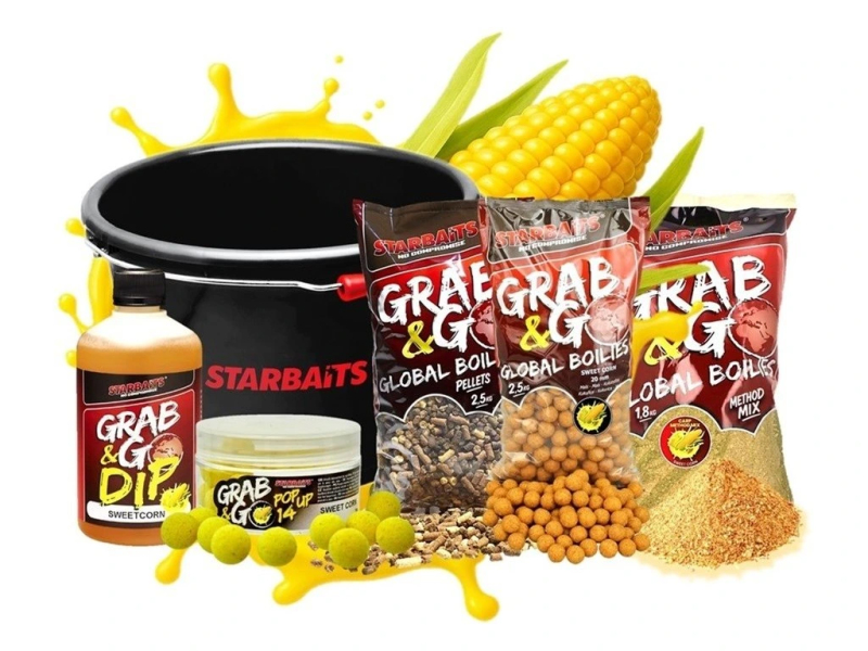 Akční Set Starbaits Kbelík Grab & Go Global Sweet Corn