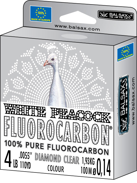 Fluorocarbon Balsax White Peacock Diamond Clear 50m