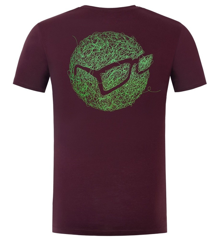 Triko Korda Birdsnest Tee Burgundy