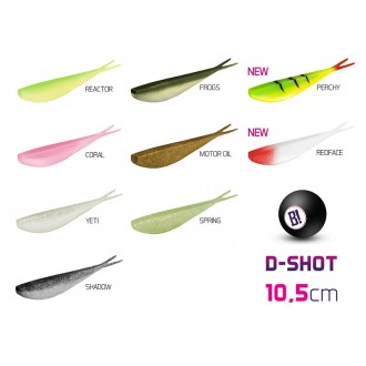 Umělá nástraha BOMB! D-SHOT / 5ks 10,5 cm/REDFACE