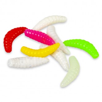 Iron trout Soft Bee Maggots 2,5cm lososí jikra vzor BR