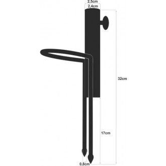 Stojan na rybářské deštníky otvor 22mm