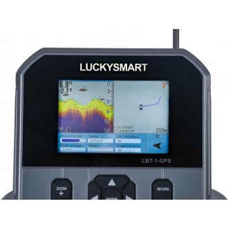 Bezdrátový barevný sonar LBT-1 s GPS k zavažecí loďce
