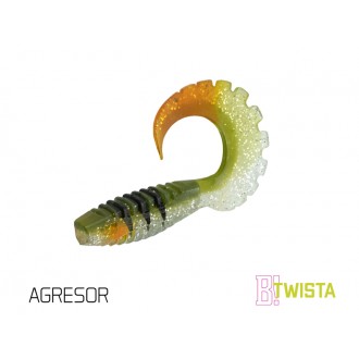 Umělá nástraha Delphin TWISTA UVs / 5ks 10cm/PERCHY