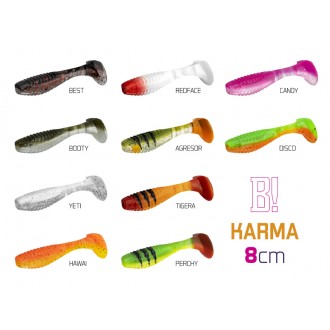 Umělá nástraha Delphin KARMA UVs / 5ks 8cm/DISCO