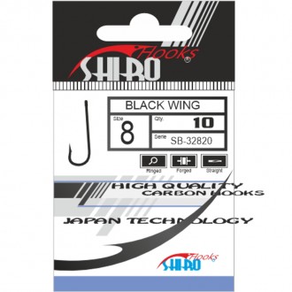 Mistrall háček Black Wing 4 black nickel 10ks