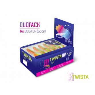 Umělá nástraha Delphin TWISTA UVs / 5ks 10cm/PERCHY