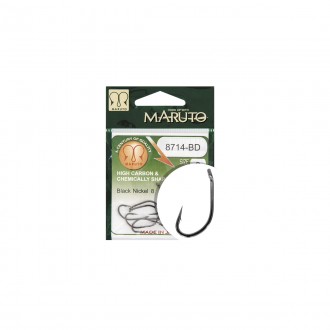 MARUTO HÁČEK 8714BD CARP BARBED FORGED BLACK NICKEL