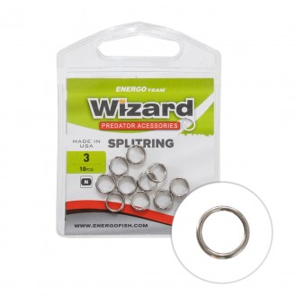WIZARD KROUŽEK NA KLÍČE GRIZZLY S POVLAKEM NICKEL