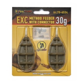 Krmítko Extra Carp Method Feeder with Connector 2ks