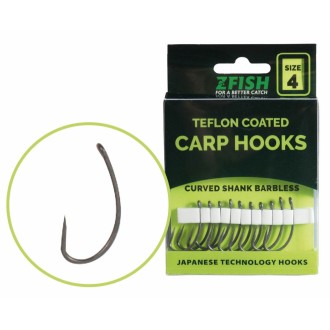 Teflonové háčky Zfish Curved Shank BL 10ks