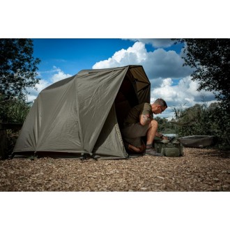 Kšilt + přehoz Trakker Tempest Brolly 100T Skull Cap Wrap