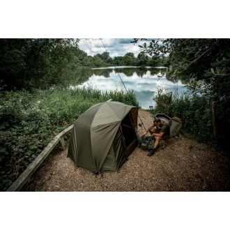Kšilt + přehoz Trakker Tempest Brolly 100T Skull Cap Wrap