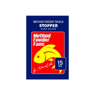 Gumový Stopper Method Feeder Fans Black 15ks