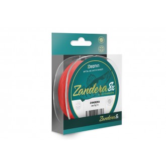 Delphin ZANDERA 8 / červená 0,12mm 8,5kg 150m