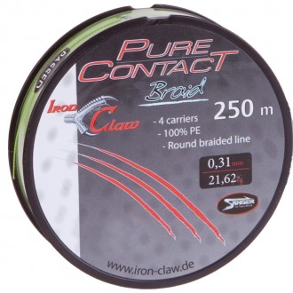 Šňůra Iron Claw Pure Contact Braid 0,08mm 250m