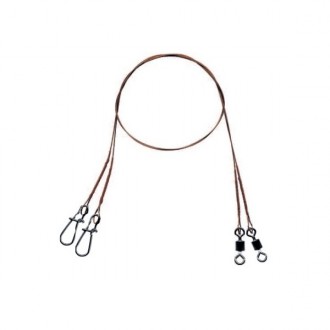 Mistrall ocelové lanko pro lov dravců 1 x 7 (15 kg) Velikost 25cm, 2ks/bal