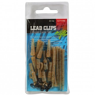 Kompletní sada na boční olovo Giants Fishing Lead Clips Complet Camo Set