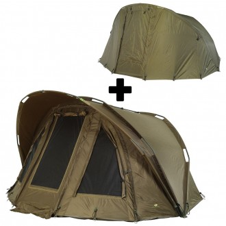 Bivak Giants Fishing Gaube Bivvy 2 Man + Druhý plášť Gaube 2 Man Overwrap