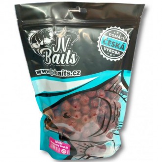 Rozpustné boilies JV Baits řepkáč Jahoda 1kg