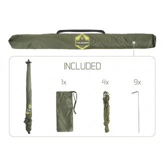 Deštník s bočnicí Delphin Thunder FullWall 250cm 4/4