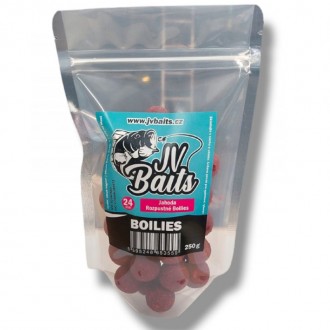 Rozpustné boilies JV Baits Jahoda 250g