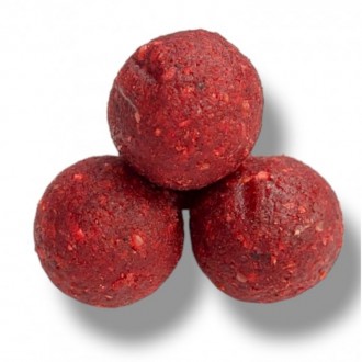 Rozpustné boilies JV Baits Jahoda 250g