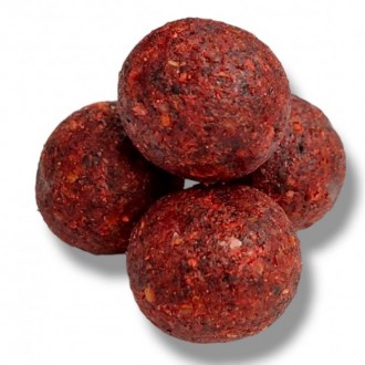 Rozpustné boilies JV Baits řepkáč Jahoda 1kg