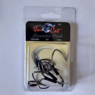 Trojháček Uni Cat  Connector Hook 2/0 3ks