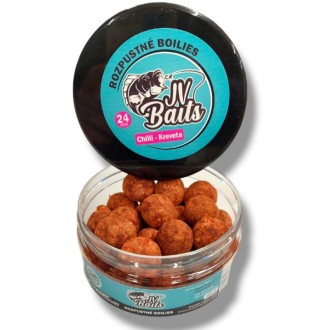 Rozpustné boilies JV Baits Chilli - Kreveta 300ml