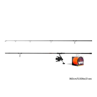 Spodový set Delphin SpodCarp 3,60m + Delphin Corzar 8T + šňůra HotSpod 0,14mm