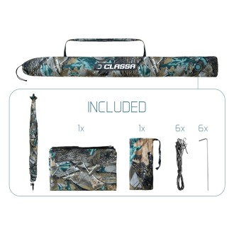 Deštník s bočnicí Delphin Classa Camo 250cm 3/4