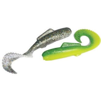 Gumové rybky Rapture Minnow Grub 11cm/8ks|Dark Black