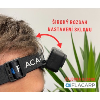 Výkonná nabíjecí čelovka Flacarp HL2000 Li-Pol 2000mAh zelená