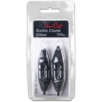 Uni Cat olovo Rattle Clonk Olive Hmotnost 80g, 2ks/bal