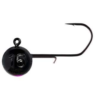 Jigová hlavička Monkey Lures Black Pink Hook 2/0 3ks