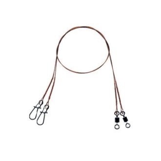 Mistrall ocelové lanko pro lov dravců 1 x 7 (11 kg) Velikost 25cm, 2ks/bal