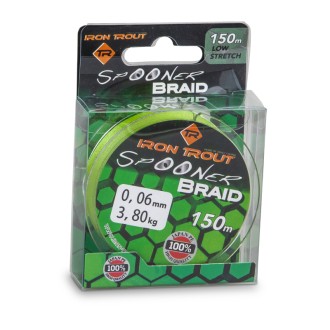 Iron Trout šňůra Spooner Braid 150 m, 0,04 mm, zelená
