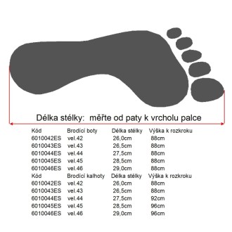 Brodící boty Nylon/PVC 42