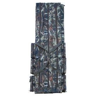 Obal na prut Suretti tříkomorový Camo