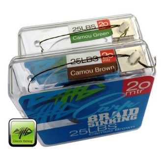 Návazcová šňůrka Giants Fishing Carp Braid Sinking Camou Green 20m