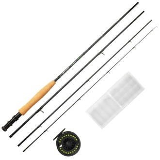Muškařský set Garbolino Combo Complete FlyCaster 90 5/6 + naviják + šnůra + doplňky