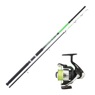 Prut Sunset Seavenger Dorada 2,40m 50-150g + naviják Seavenger SW 5002FD