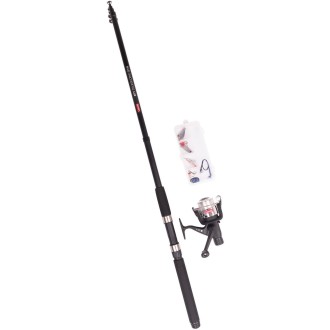 Prut s navijákem Leeda Telescopic Spin Fishing Kit 2,4m