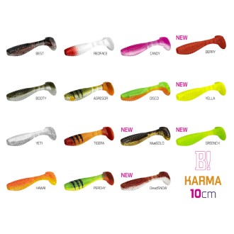 Umělá nástraha Delphin KARMA UVs / 5ks 10cm/BERRY