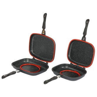 Sada Giants Fishing pánev na vaření Eazi Pan Medium + 2x Talíř Plate Black Large ZDARMA!