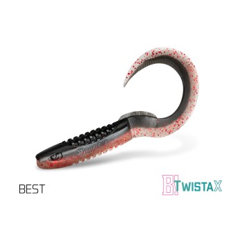 Umělá nástraha Delphin TwistaX Eeltail UVs / 5ks 6cm