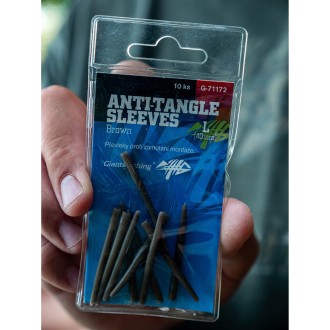 Převleky proti zamotání Giants Fishing Anti-Tangle Sleeves Brown 10ks