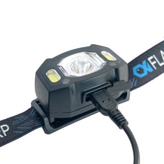 Výkonná nabíjecí čelovka Flacarp HL1200 Li-Pol 1200mAh